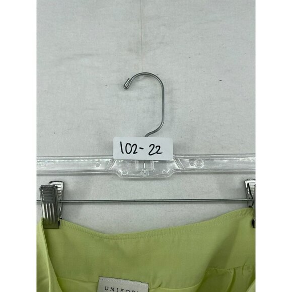 Uniform John Paul Richard Skirt Women's Sz 6 Lime Green Lined A-Line Lined Zip - Picture 10 of 10